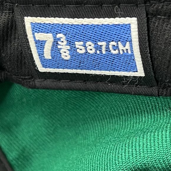 Boston Celtics New Era 59Fifty SnapBack Hat Cap Hardwood Classics Green Black - Picture 12 of 12